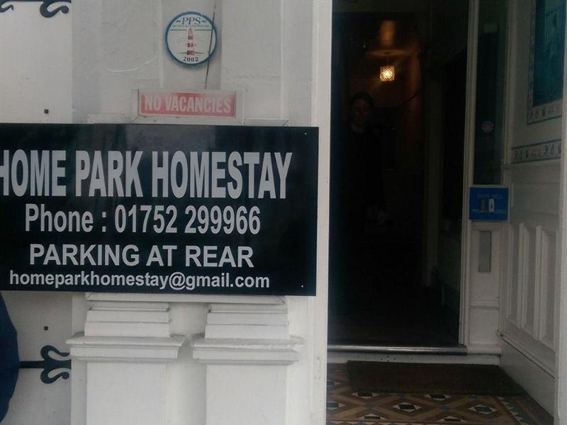 Home Park Homestay Plymouth Eksteriør billede